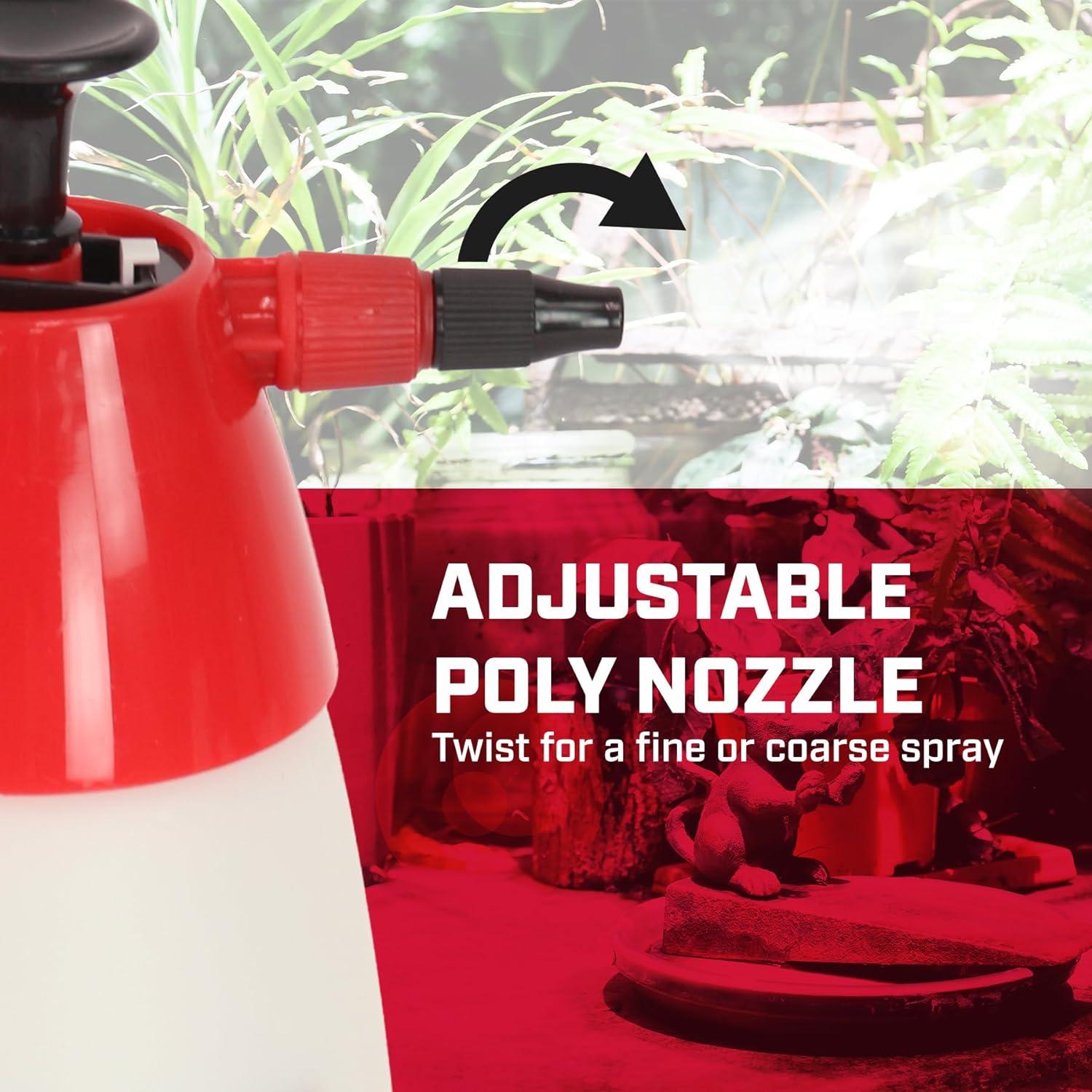 image:imageChapin 10022 Handheld Pump Sprayer 48oz MultiPurpose Translucent Poly Tank WideMouth Opening Adjustable Cone Nozzle amp AntiClog Filter for Weed Fertilizer amp Pest Applications 2 Pack2Pack MultiPurpose