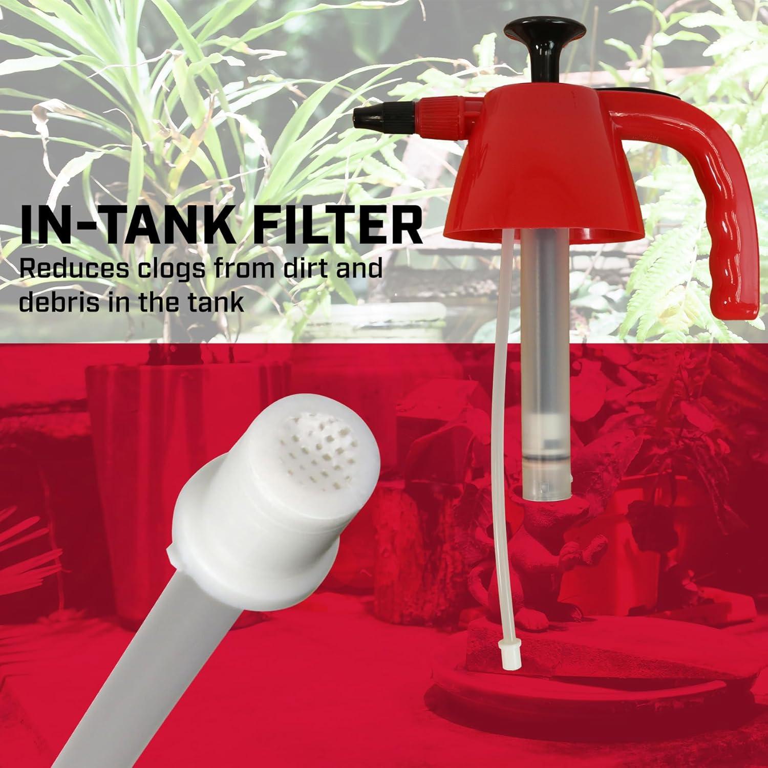 image:imageChapin 10022 Handheld Pump Sprayer 48oz MultiPurpose Translucent Poly Tank WideMouth Opening Adjustable Cone Nozzle amp AntiClog Filter for Weed Fertilizer amp Pest Applications 2 Pack2Pack MultiPurpose