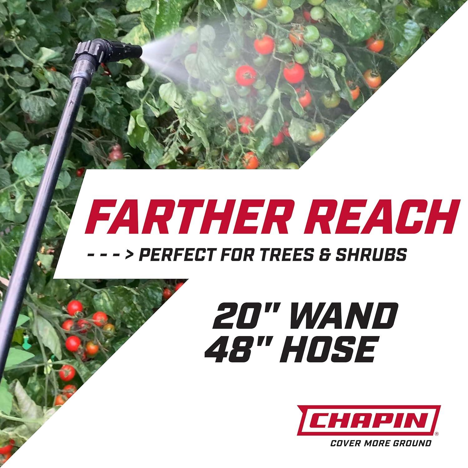image:imageChapin 60114 Backpack Sprayer 4Gallon Pump Sprayer Translucent Poly Tank 3Stage Filtration Adjustable Poly Cone Nozzle amp 20 Wand for Lawn amp Garden Weed Pest amp Fertilizer ApplicationsSprayer