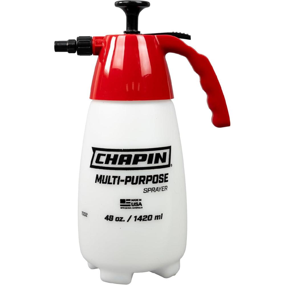 image:imageChapin 10022 Handheld Pump Sprayer 48oz MultiPurpose Translucent Poly Tank WideMouth Opening Adjustable Cone Nozzle amp AntiClog Filter for Weed Fertilizer amp Pest Applications 2 PackMultiPurpose