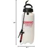 image:imageChapin 26021XP Made in USA 2Gallon HeavyDuty Compression Sprayer for Professional Use with 3 nozzles one Brass Pressure Relief Valve Comfort Grip Handle Translucent White3Gallon