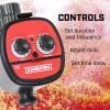 image:imageChapin 41004 Mechanical Water Timer Up to 120 Minutes of Watering for Lawn and Gardens Fits Standard Garden Hoses RedGraySingle Zone Timer