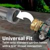 image:imageChapin 4603 Cast Metal Garden Hose Spray Nozzle with Rear Trigger Grip Threaded Connection Fits Standard Garden Hose for Gardening Landscaping Watering and Outdoor Jobs Silver