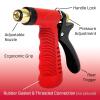 image:imageChapin 4608 Adjustable Cone Tip Garden Hose Spray Nozzle with Rear Trigger Grip Threaded Connection Fits Standard Garden Hose for Gardening Landscaping Watering and Outdoor Jobs RedBlack