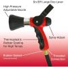 image:imageChapin 4697 Industrial High Flow Firefighter Style Garden Hose Nozzle Classic Fireman Style Grip Nozzle with Threaded Garden Hose Connection Adjustable Twist Nozzle Up to 250 PSI RedBlackFirefighter Water Cannon