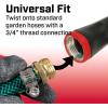 image:imageChapin 4697 Industrial High Flow Firefighter Style Garden Hose Nozzle Classic Fireman Style Grip Nozzle with Threaded Garden Hose Connection Adjustable Twist Nozzle Up to 250 PSI RedBlackFirefighter Water Cannon