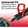 image:imageChapin 4697 Industrial High Flow Firefighter Style Garden Hose Nozzle Classic Fireman Style Grip Nozzle with Threaded Garden Hose Connection Adjustable Twist Nozzle Up to 250 PSI RedBlackFirefighter Style