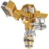 image:imageChapin 4993 Heavy Duty Brass Head Tripod Impact Lawn Sprinkler 360 Degree Coverage for Large Lawns Golf Courses Gardens Adjustable Height Gooseneck Hose Connection Red and Black