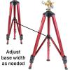 image:imageChapin 4993 Heavy Duty Brass Head Tripod Impact Lawn Sprinkler 360 Degree Coverage for Large Lawns Golf Courses Gardens Adjustable Height Gooseneck Hose Connection Red and Black