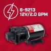 image:imageChapin 69217 12V70 GPM 60 PSI SelfPriming Diaphragm Water Pump for ATVs Marine Boating Water Supply Camping RV Recreation amp Boom Spray Systems20 GPM SelfPriming