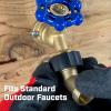 image:imageChapin 69450 Gooseneck Shut Off Hose Coupling Heavy Duty Brass Valve Garden Hose Connector Set of 24pack