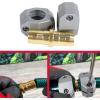 image:imageChapin 69457 Male and Female HeavyDuty Brass Hose Mender Coupling Fits 58 Inch and 34 Inch Garden Hose Repair Fitting Set of 2MaleFemale2pack
