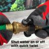 image:imageChapin 69462 Shut Off Hose Coupling Heavy Duty Brass Valve Garden Hose Connector Set of 44pack