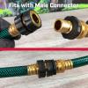 image:imageChapin 69464 Male Garden Hose QuickConnect Fittings Heavy Duty Valve Garden Hose Connector Set of 4Female4pack