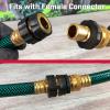 image:imageChapin 69464 Male Garden Hose QuickConnect Fittings Heavy Duty Valve Garden Hose Connector Set of 4Male4pack