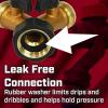 image:imageChapin 69474 HeavyDuty Brass Hose Splitter Hose Connection Fits Standard Garden Hoses Brass Construction with ShutOff Valves YShaped LeakFree Dual Water Flow for Landscaping and Outdoor Use2Pack
