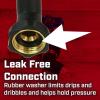 image:imageChapin 69478 Gooseneck Hose Coupling for Lawn amp Garden Sprinklers Zinc and Brass Threaded Connection Rubber Washer Black Set of 22Pack