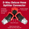 image:imageChapin 69480 Deluxe Hose Splitter Hose Connection Fits Standard Garden Hoses Metal and Plastic Construction with ShutOff Valves LeakFree Dual Water Flow for Landscaping and Outdoor Use