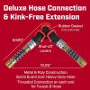 image:imageChapin 69482 Deluxe 2Way Shutoff Hose Connection with KinkFree Extensions Fits Standard Garden Hoses Metal and Plastic Construction with ShutOff Valves LeakFree Dual Water Flow12 inches Pack of 2