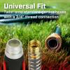 image:imageChapin 69482 Deluxe 2Way Shutoff Hose Connection with KinkFree Extensions Fits Standard Garden Hoses Metal and Plastic Construction with ShutOff Valves LeakFree Dual Water Flow12 inches Pack of 2