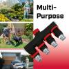 image:imageChapin 69483 Deluxe 4Way Shutoff Hose Connection Fits Standard Garden Hoses Metal and Plastic Construction with ShutOff Valves LeakFree High Volume Water Flow for Landscaping and Outdoor Use