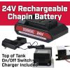 image:imageChapin 8 G 24V Rechargeable Battery ATV Sprayer Tank Size 8 Gal Flow 05 GPM Pressure 60 PSI Model 97024