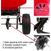 image:imageChapin 8303C Made in the USA 100 lb Contractor Turf Broadcast Spreader with Enclosed Gears System Rugged Powder Coated Steel Frame 12 Inch Tire Includes Rain Cover and Grate RedRed
