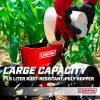 image:imageChapin 8701B Garden Push Seeder Planter with 6 Seed Plates for up to 20 Varieties of Seeds Zinc Plow Blade Row Marker Powder Coated Steel Frame RedBlack
