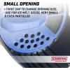 image:imageChapin 8740A 64Ounce Black Poly Hand Shaker Spreader for Turf Fertilizer Grass Seed Salt and Sand YearRound Use Large Grip Handle with 3 Openings for Pellets and Particles