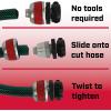 image:imageChapin International Chapin 69484 Male Garden ToolLess 2 Pack Mender Fitting for 5834 Standard Hose RedBlackFemale
