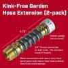image:imageChapin International Chapin 69490 Kink Extensions 2 Pack Fits Standard Garden Hoses and Spigot Faucets Metal and Plastic Construction LeakFree for Landscaping and Outdoor Use2Pack