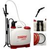 image:imageChapin 61500 4Gallon Made in USA Euro Style Backpack Sprayer with Poly FanCone Nozzles Cushion Grip ShutOff Padded Adjustable Straps 2Stage Filtration System Translucent WhiteSprayer