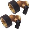 image:imageChapin 69450 Gooseneck Shut Off Hose Coupling Heavy Duty Brass Valve Garden Hose Connector Set of 22pack