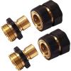 image:imageChapin 69464 Male Garden Hose QuickConnect Fittings Heavy Duty Valve Garden Hose Connector Set of 4MaleFemale2pack