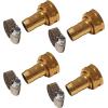 image:imageChapin 69470 Female Garden Hose Repair Connector with Clamps Hose Mender Fittings Set of 4Female4pack
