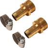 image:imageChapin 69470 Female Garden Hose Repair Connector with Clamps Hose Mender Fittings Set of 4Male2pack
