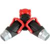 image:imageChapin 69480 Deluxe Hose Splitter Hose Connection Fits Standard Garden Hoses Metal and Plastic Construction with ShutOff Valves LeakFree Dual Water Flow for Landscaping and Outdoor Use