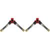 image:imageChapin 69482 Deluxe 2Way Shutoff Hose Connection with KinkFree Extensions Fits Standard Garden Hoses Metal and Plastic Construction with ShutOff Valves LeakFree Dual Water Flow12 inches Pack of 2