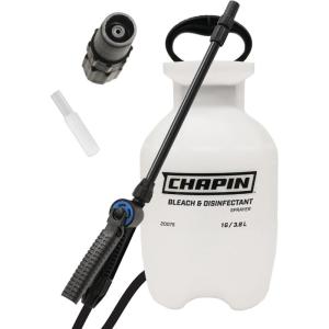 image:imageChapin 20075 Bleach Pump Sprayer 1Gallon Lawn amp Garden BleachResistant Poly Tank FunnelTop AntiClog Filter Adjustable Cone Nozzle 40 Hose for Cleaning Mold amp Disinfecting Applications1Gallon