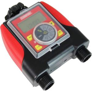 image:imageChapin 41004 Mechanical Water Timer Up to 120 Minutes of Watering for Lawn and Gardens Fits Standard Garden Hoses RedGrayDual Zone Timer with Digital Display