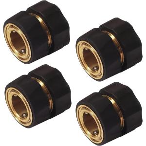 image:imageChapin 69464 Male Garden Hose QuickConnect Fittings Heavy Duty Valve Garden Hose Connector Set of 4Female4pack