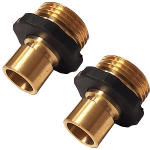image:imageChapin 69464 Male Garden Hose QuickConnect Fittings Heavy Duty Valve Garden Hose Connector Set of 4Male2pack