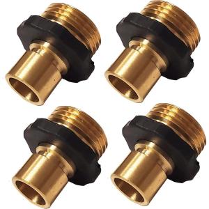image:imageChapin 69464 Male Garden Hose QuickConnect Fittings Heavy Duty Valve Garden Hose Connector Set of 4Male4pack