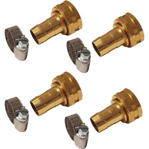 image:imageChapin 69470 Female Garden Hose Repair Connector with Clamps Hose Mender Fittings Set of 4Female4pack