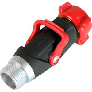 image:imageChapin 69479 Deluxe 1Way Shutoff Hose Connection Fits Standard Garden Hoses Metal and Plastic Construction with ShutOff Valves LeakFree High Volume Water Flow for Landscaping and Outdoor Use