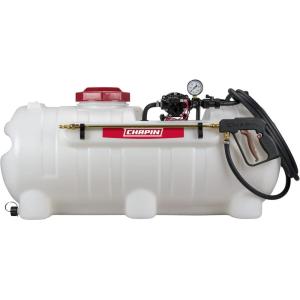 image:imageChapin 97500E Made in The USA 25 Gallon Deluxe Dripless ATVUTV 12 Volt Mounted Spot Sprayer with 5 Inch Wide Mouth High Performing 12 V Diaphragm Pump and Filtration System Translucent WhitePUMPSPRAYER