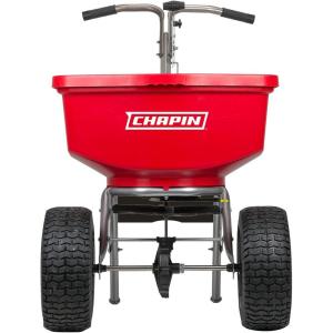 image:imageChapin International 8400C 100 Lb Capacity Made in USA Professional Spreader with Stainless Steel Frame RedTurf Spreader