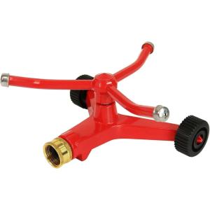 image:imageChapin Wheeled Impact Sprinkler 360 Automatic Up to 85 ft Coverage Red3Arm Rotary Sprinkler