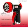 image:imageChapin 4605 7Pattern Garden Hose Spray Nozzle with Front Trigger Grip Threaded Connection Fits Standard Garden Hose for Gardening Landscaping Watering and Outdoor Jobs RedBlackFront Trigger Grip