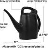 image:imageChapin 47998 Watering Can 2 Gallon Indoor and Outdoor Plants Lawn Garden Removable Nozzle DripFree Sprinkler Head Recycled Plastic Black05 Gallons